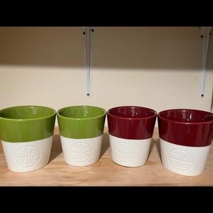 Set of 4 Tazo tea cups Starbucks